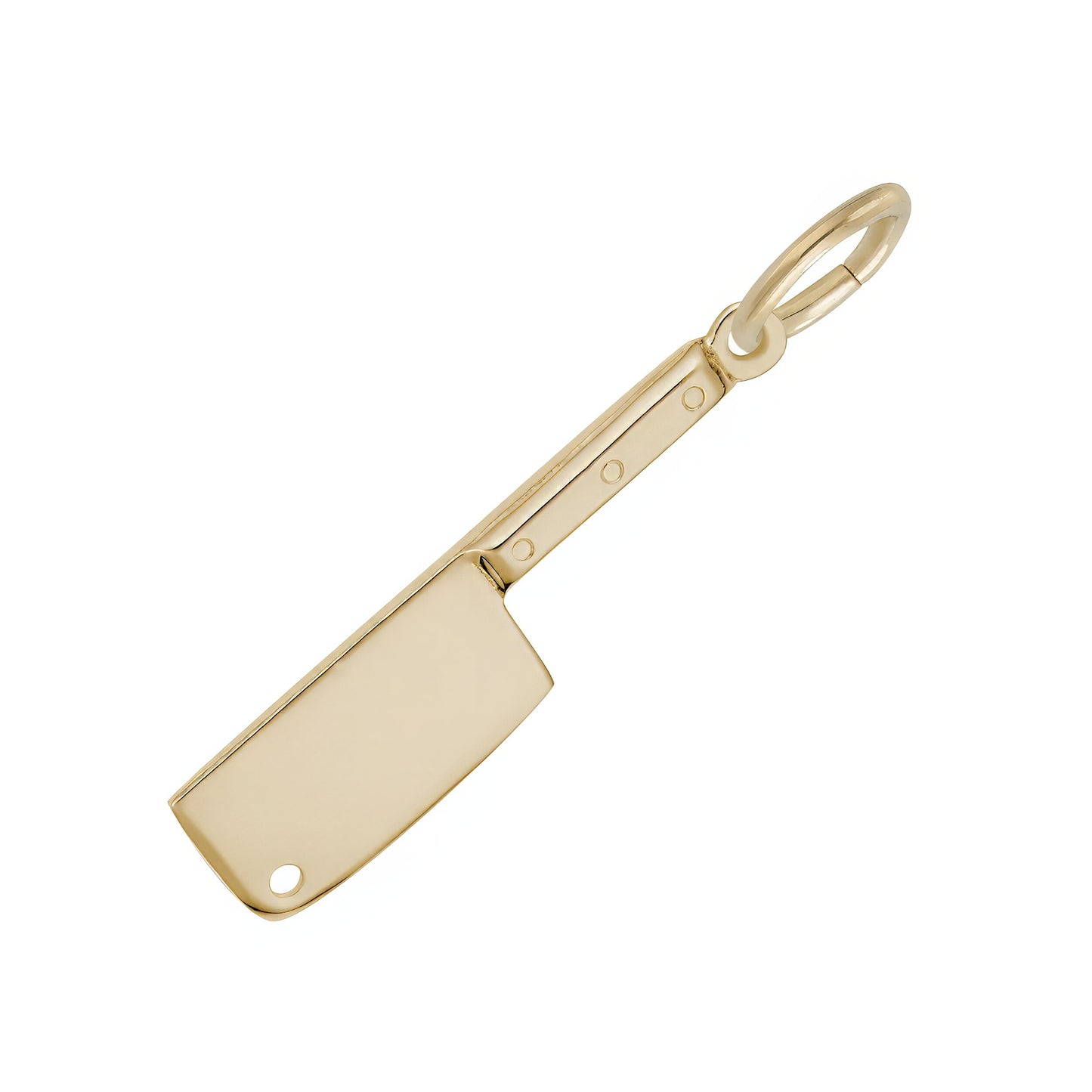 Meat Cleaver Charm - Metal - Sterling Silver