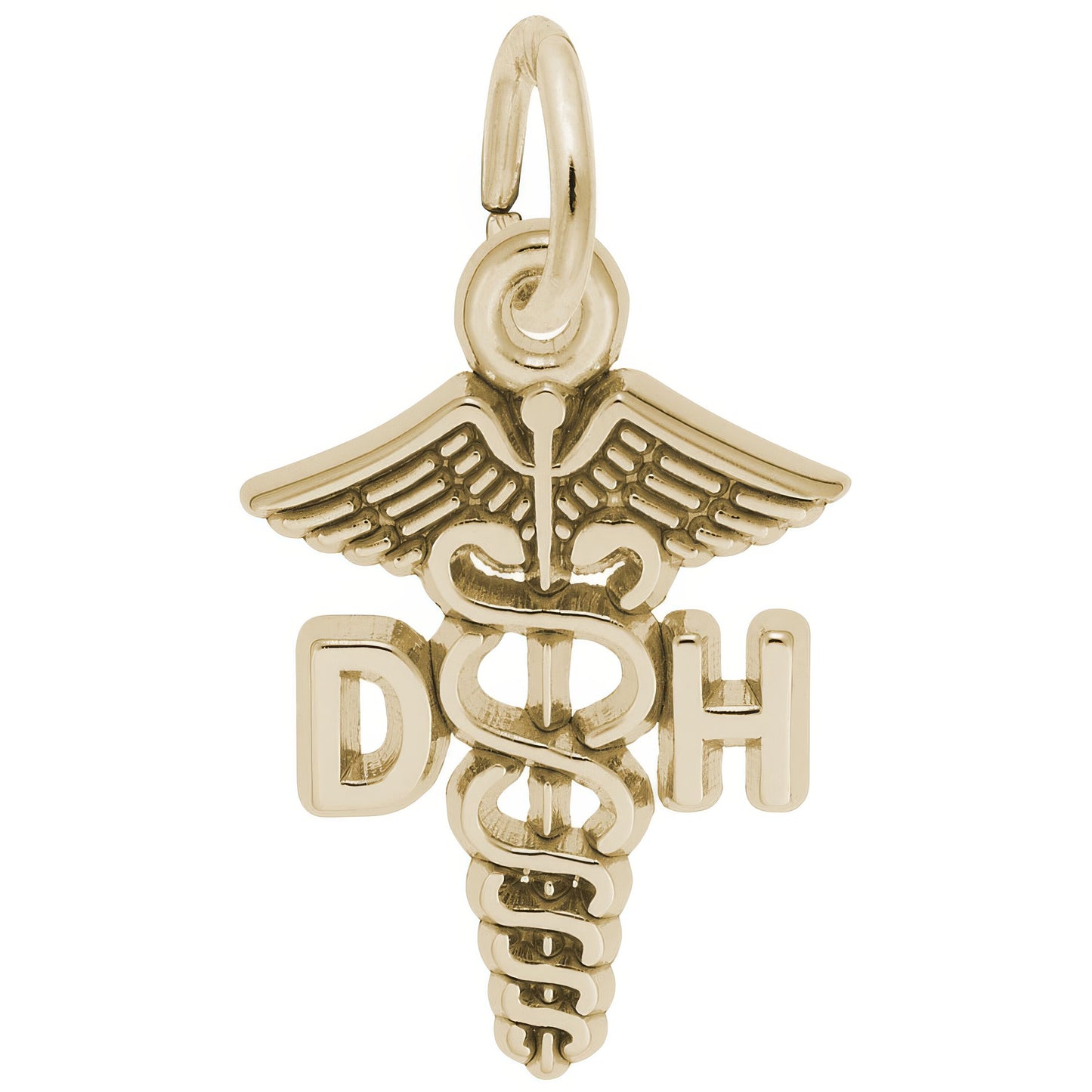 Sterling Silver Dental Hygienist Charm - 15mm x 13mm