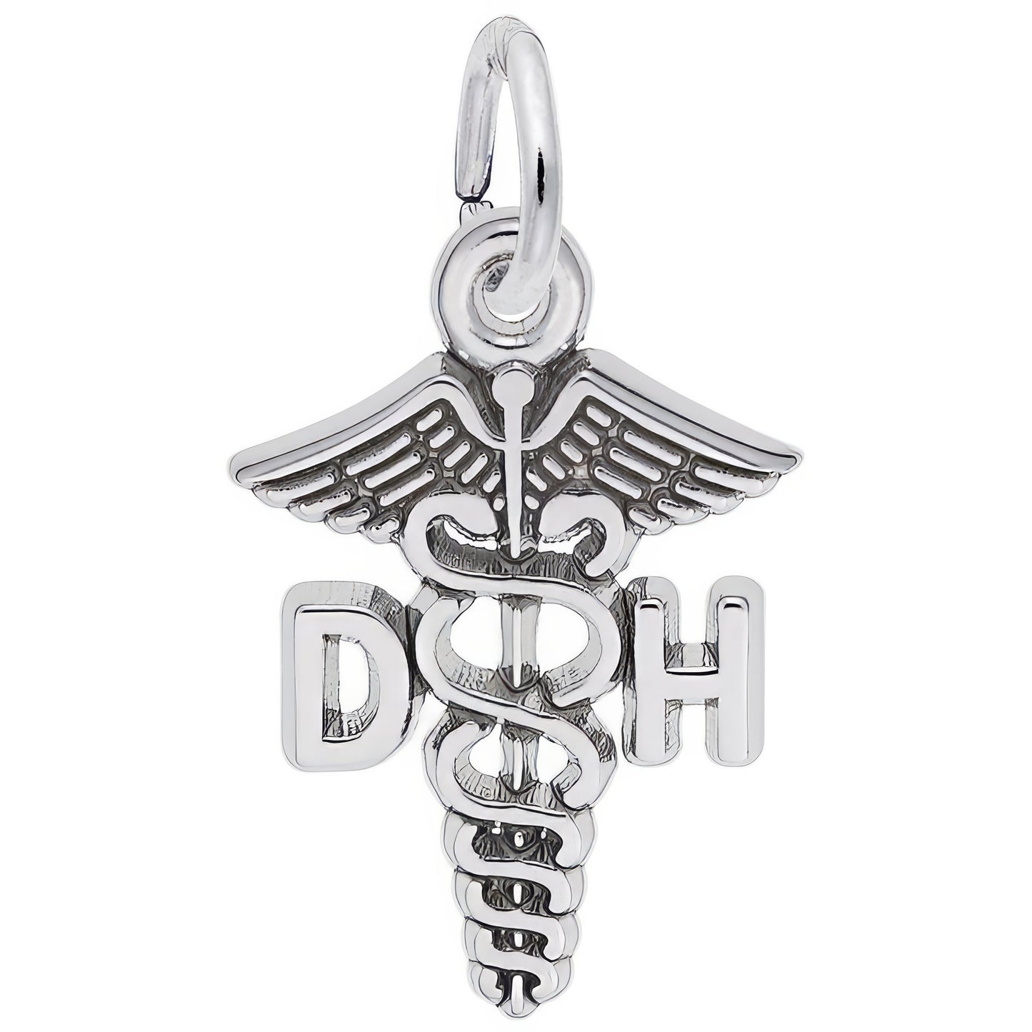 Sterling Silver Dental Hygienist Charm - 15mm x 13mm