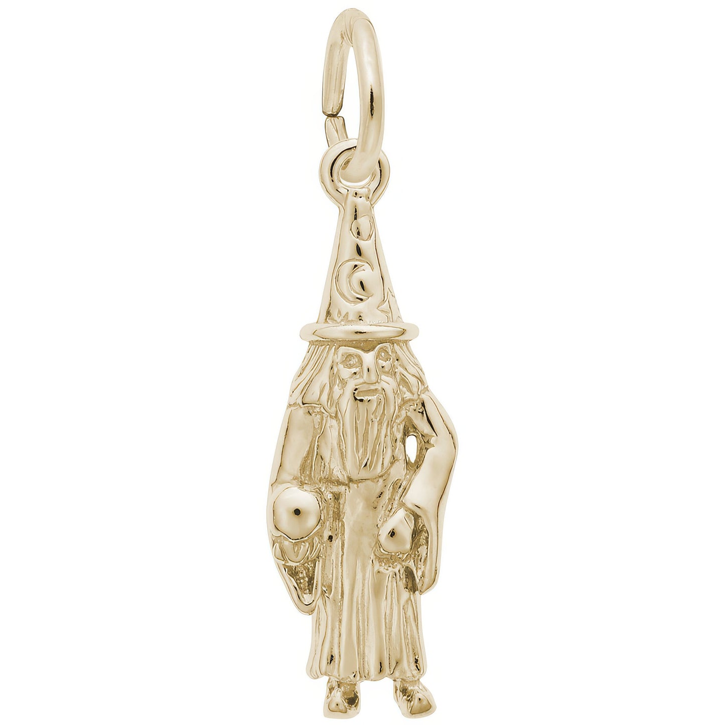 Wizard Charm - Metal - Sterling Silver