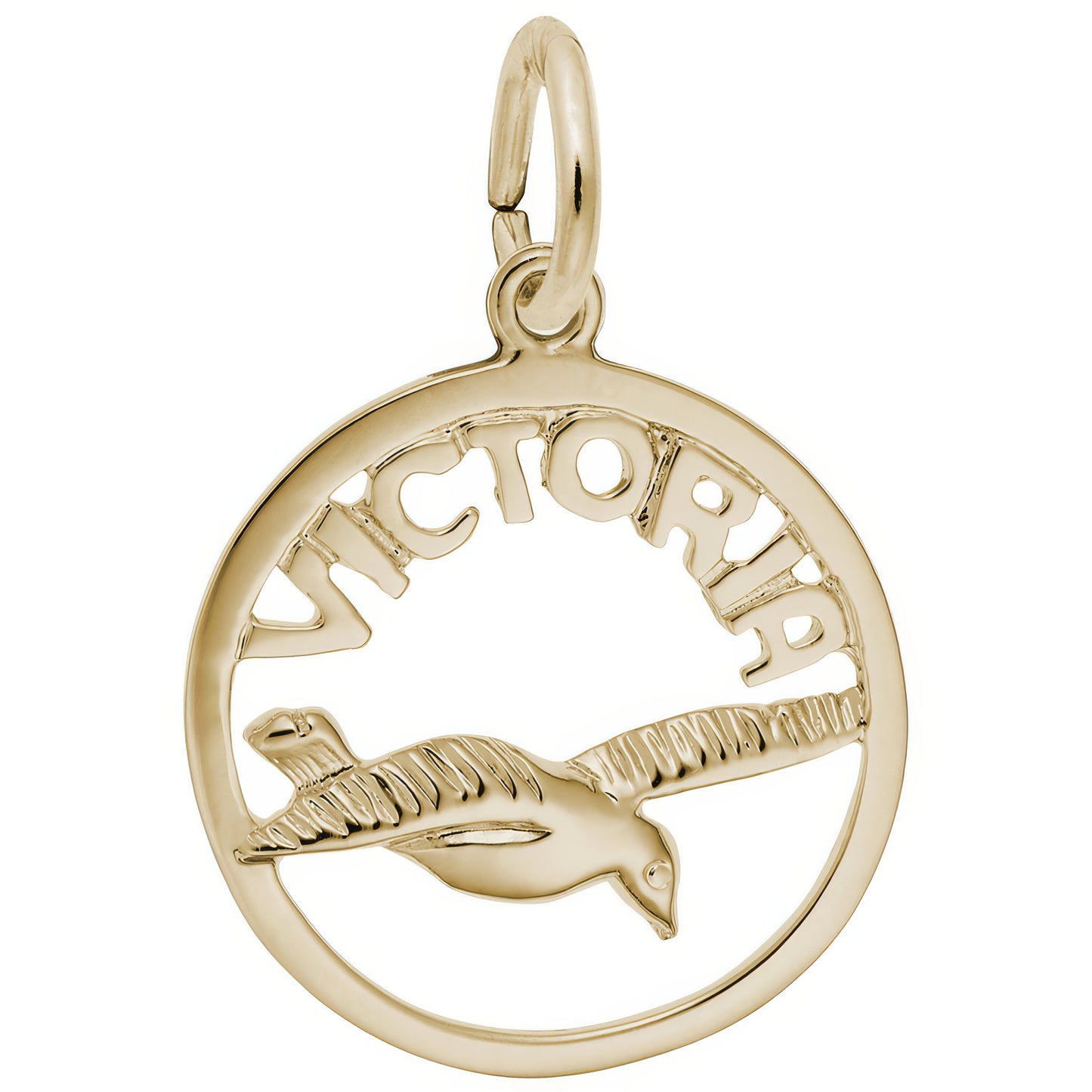 Victoria Bird Open Charm - Metal - Sterling Silver