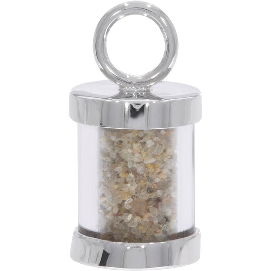 Nova Scotia Sand Capsule Charm - Metal - Sterling Silver