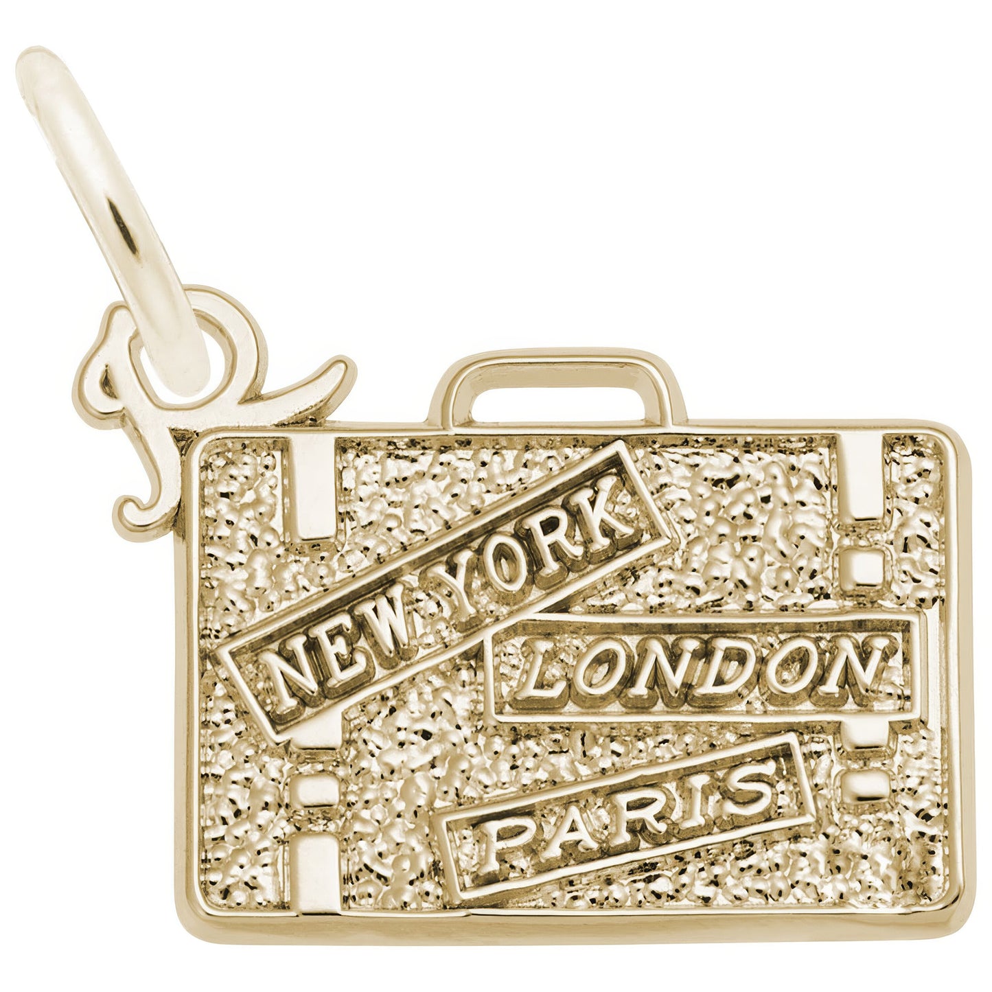 Sterling Silver Suitcase Charm