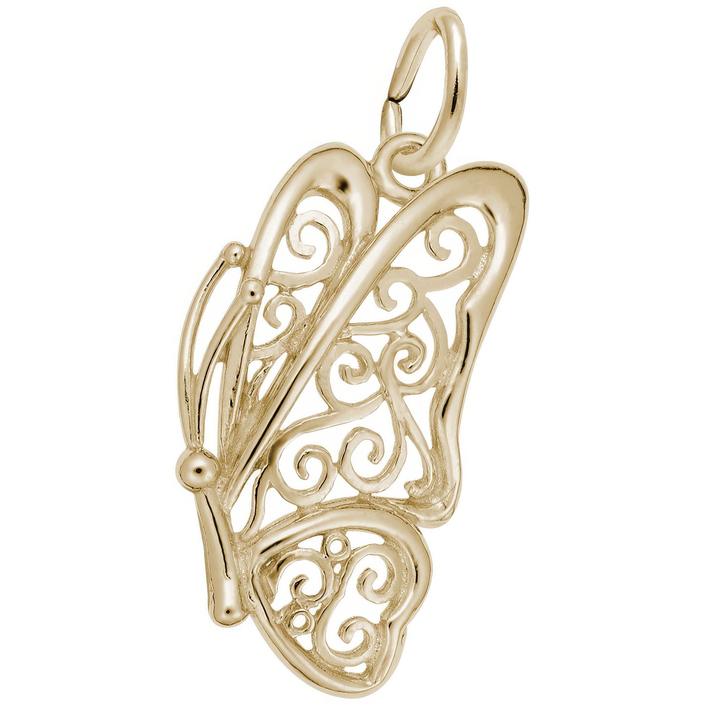 Sterling Silver Filigree Butterfly Charm