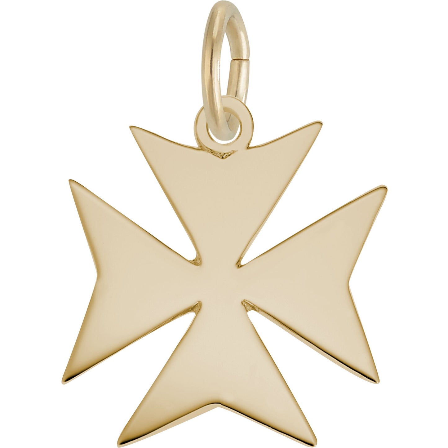 Maltese Cross Charm - Metal - Sterling Silver
