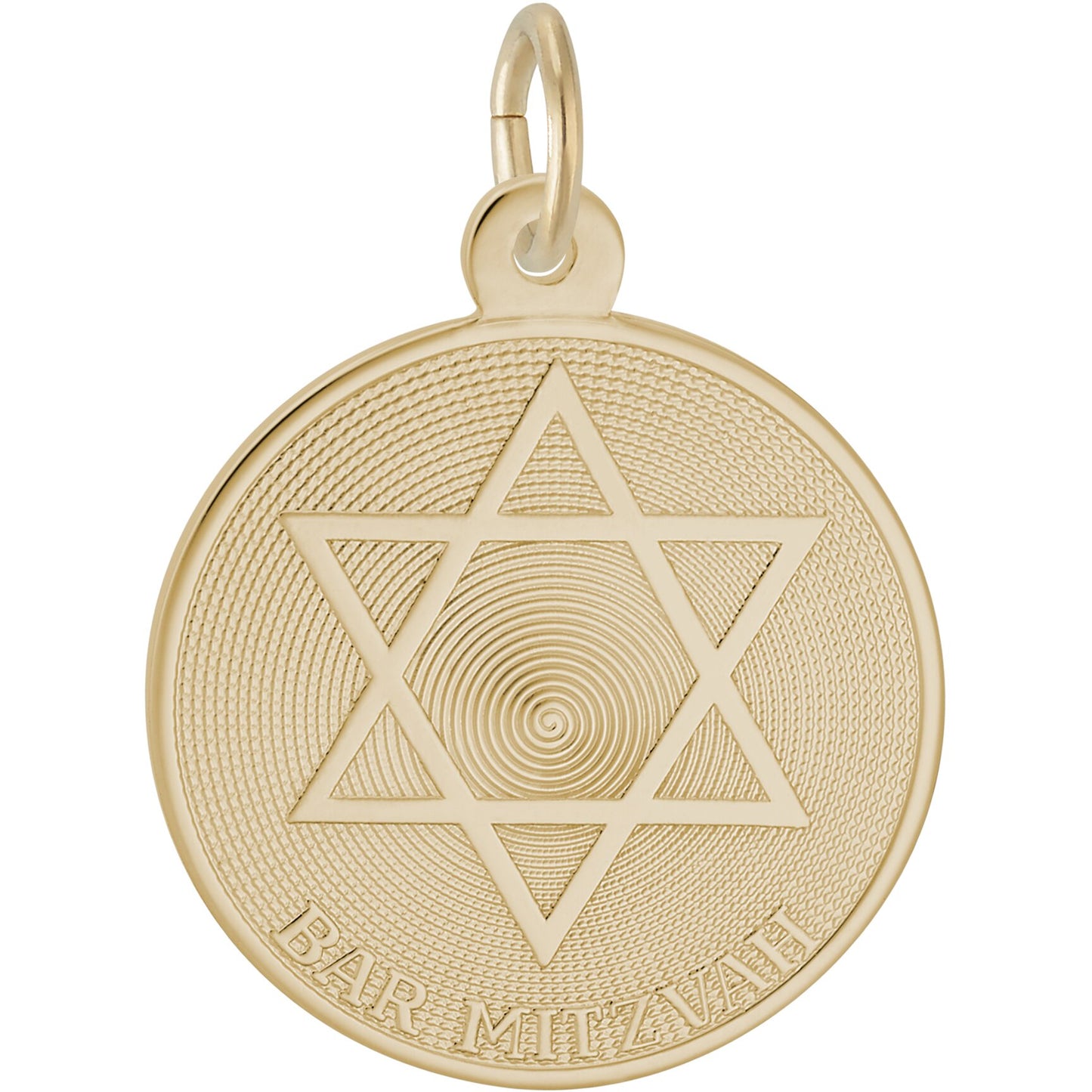 Sterling Silver Bar Mitzvah Charm - 20mm x 20mm