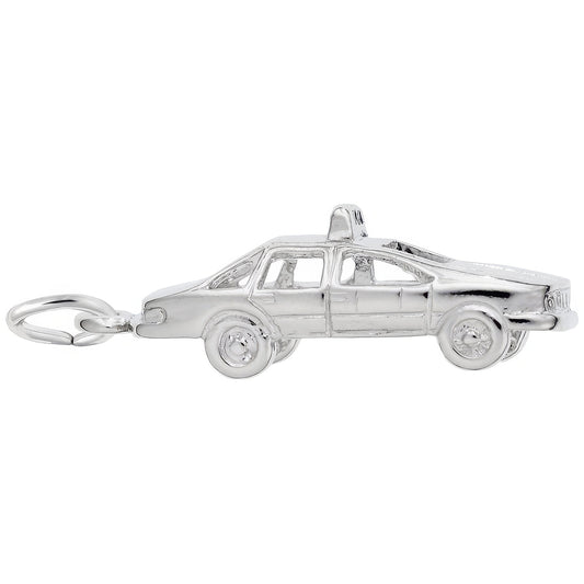 Taxi Cab Charm - Metal - Sterling Silver