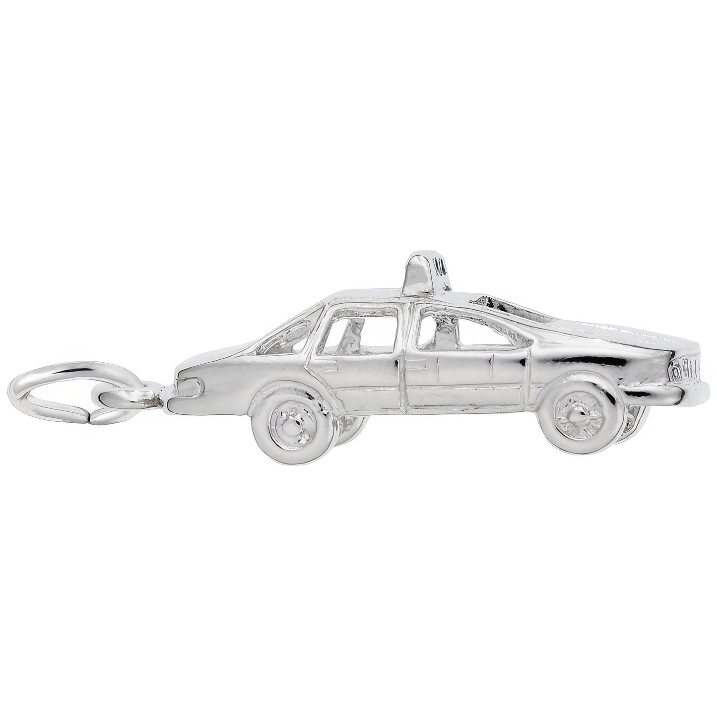 Taxi Cab Charm - Metal - Sterling Silver