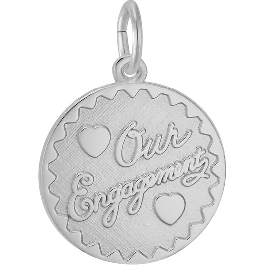 Our Engagement Charm - Metal - Sterling Silver