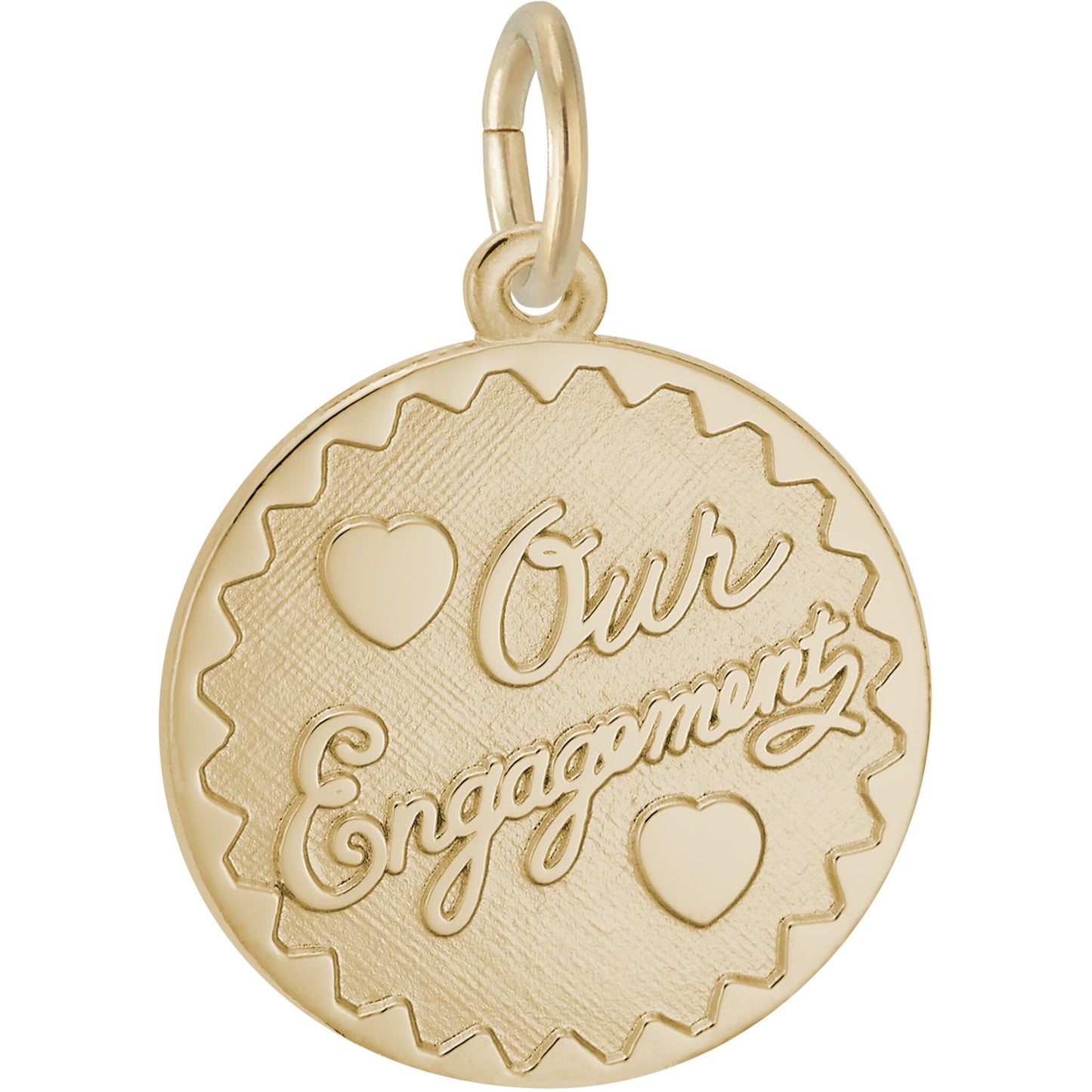 Our Engagement Charm - Metal - Sterling Silver
