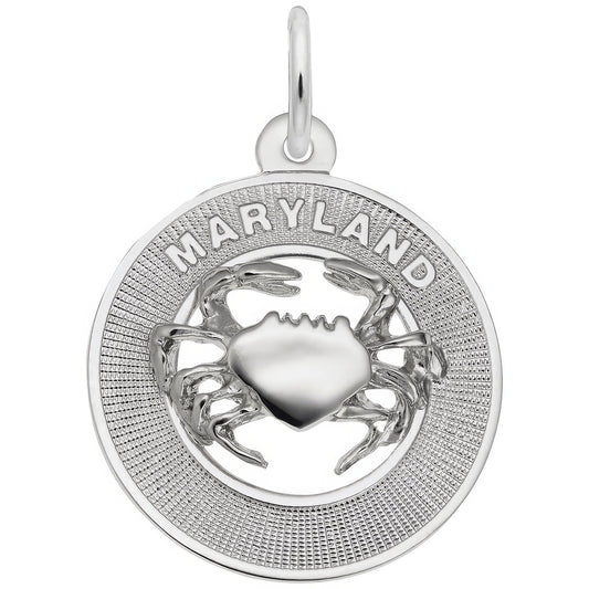 Sterling Silver Maryland Charm