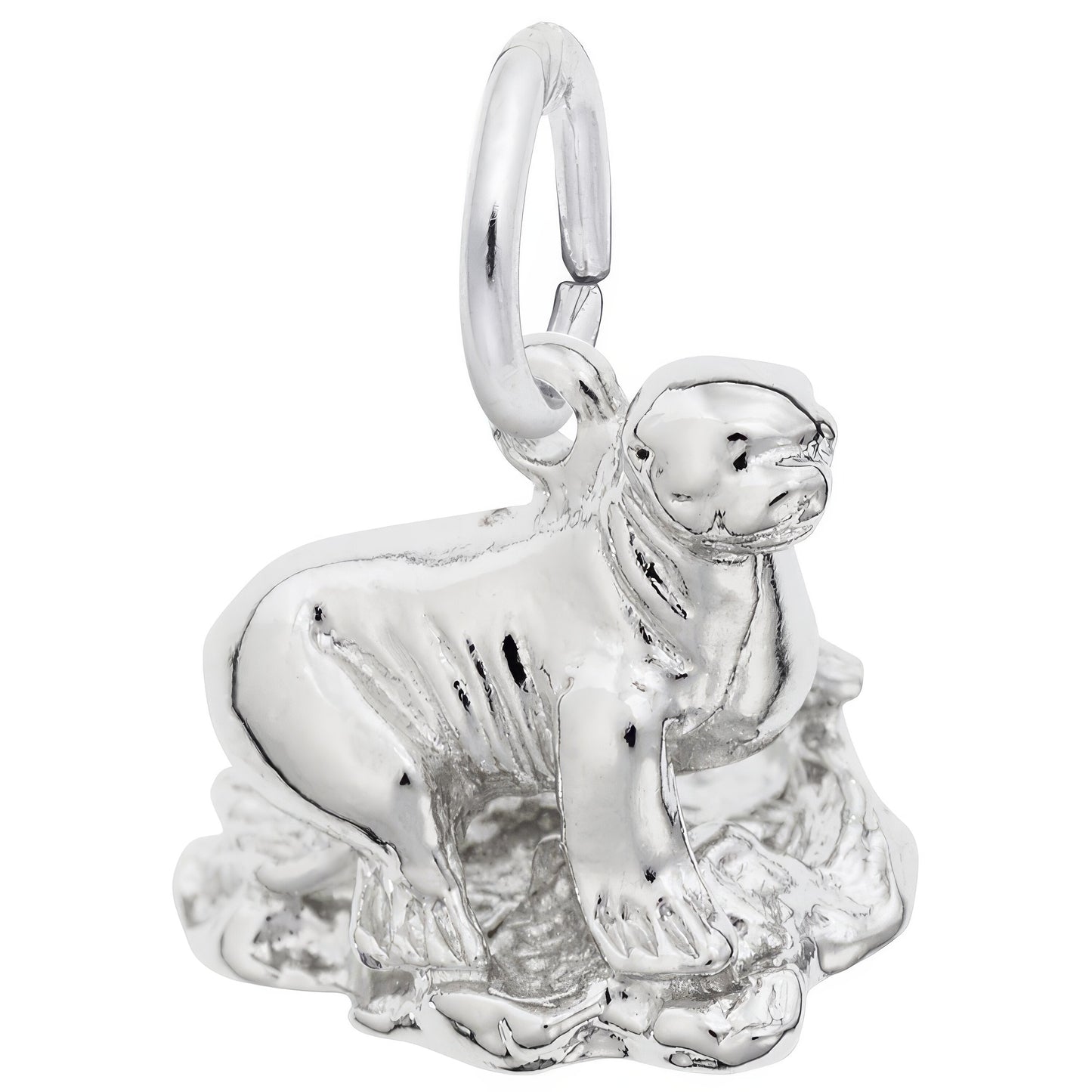 Pier 39 Sea Lion Charm - Metal - Sterling Silver