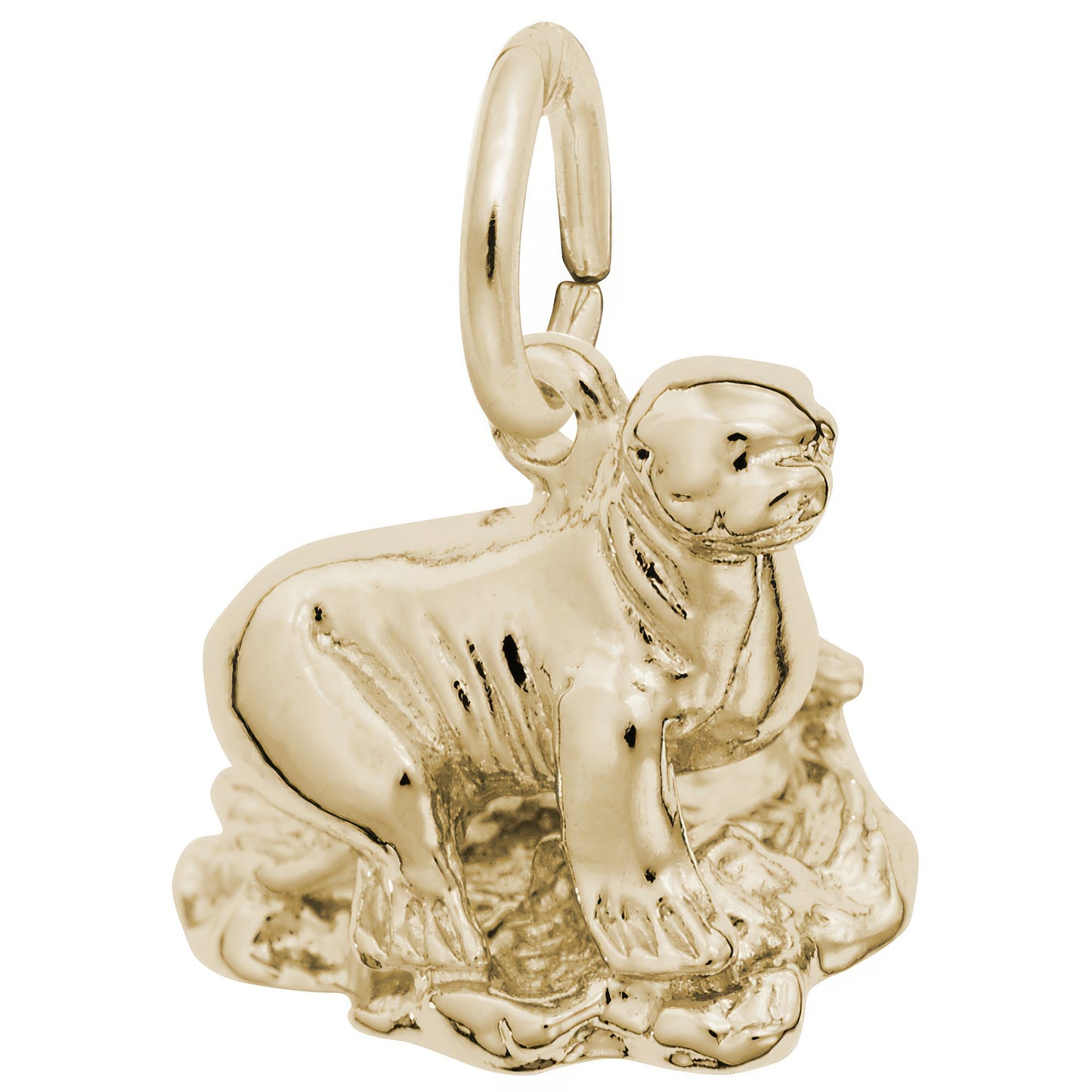 Pier 39 Sea Lion Charm - Metal - Sterling Silver