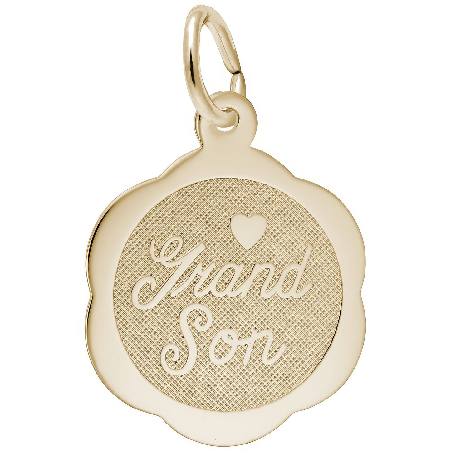 Grandson Charm - Metal - Sterling Silver