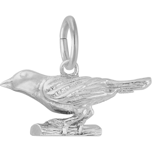 Oriole Charm - Metal - Sterling Silver
