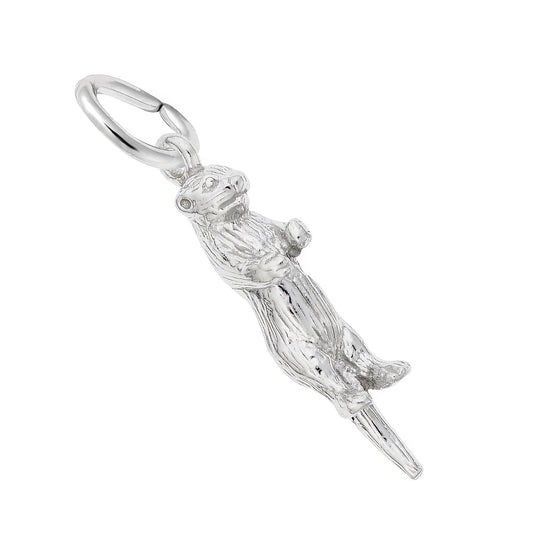 Seaotter Charm - Metal - Sterling Silver