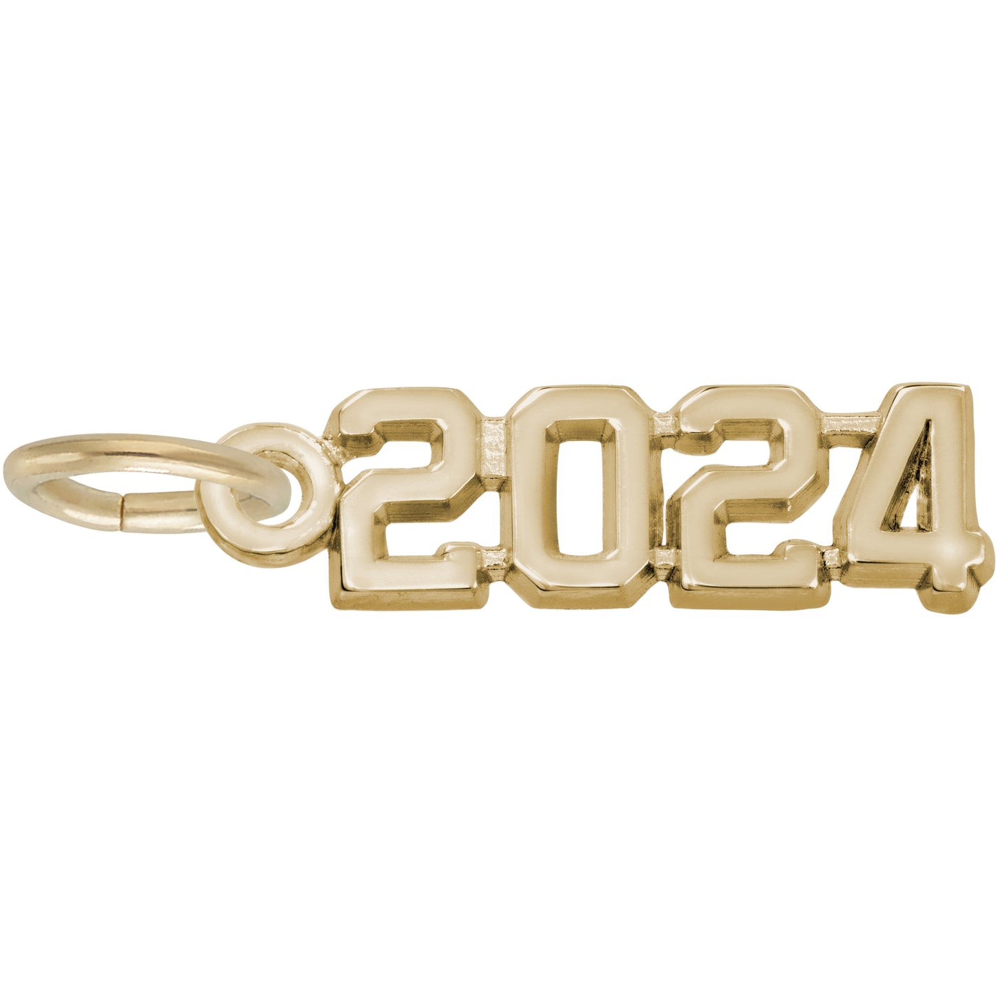 Sterling Silver 2024' Charm - 6mm x 16mm