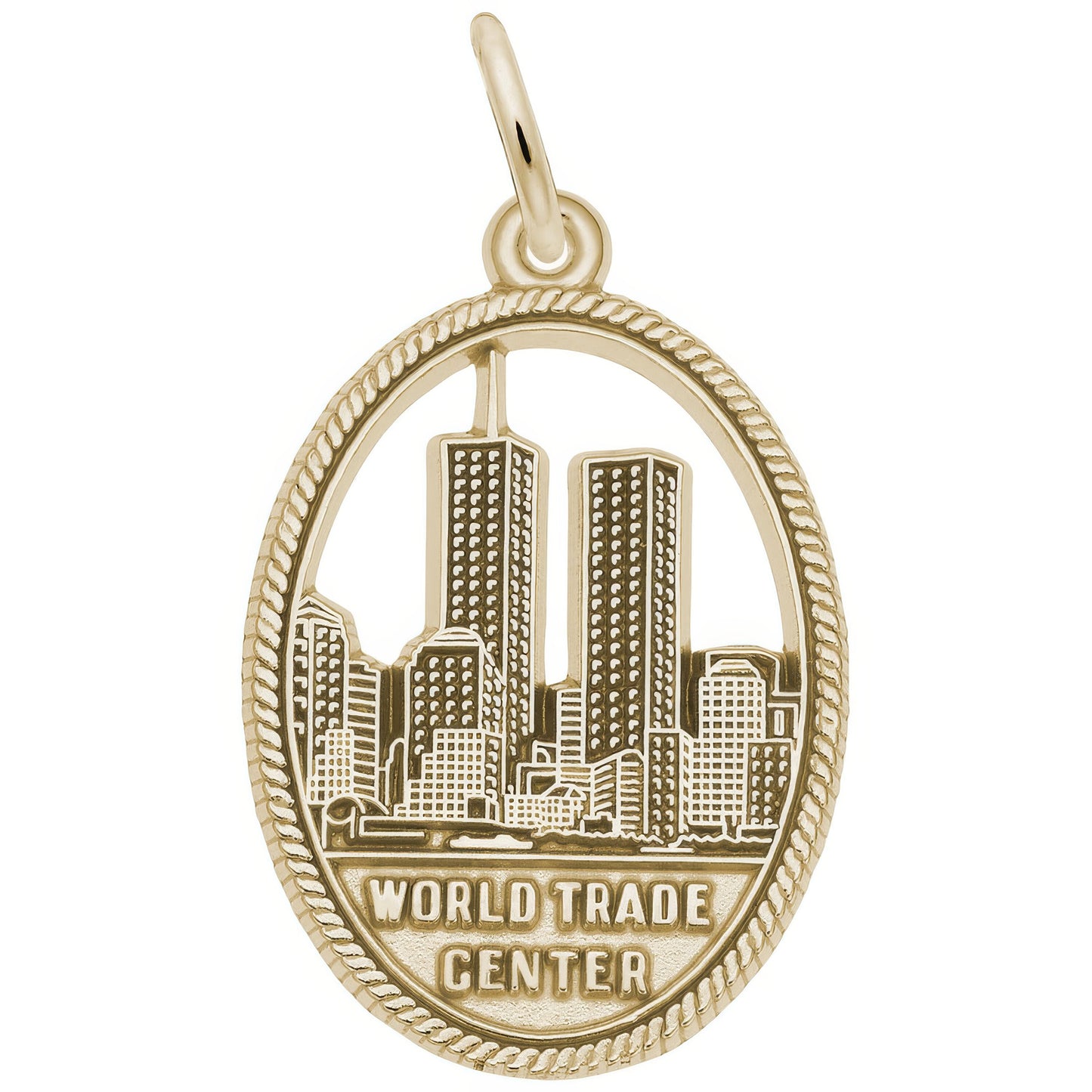 World Trade Center Charm - Metal - Sterling Silver