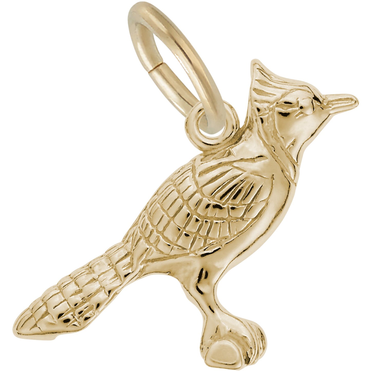 Blue Jay Charm - Metal - Sterling Silver