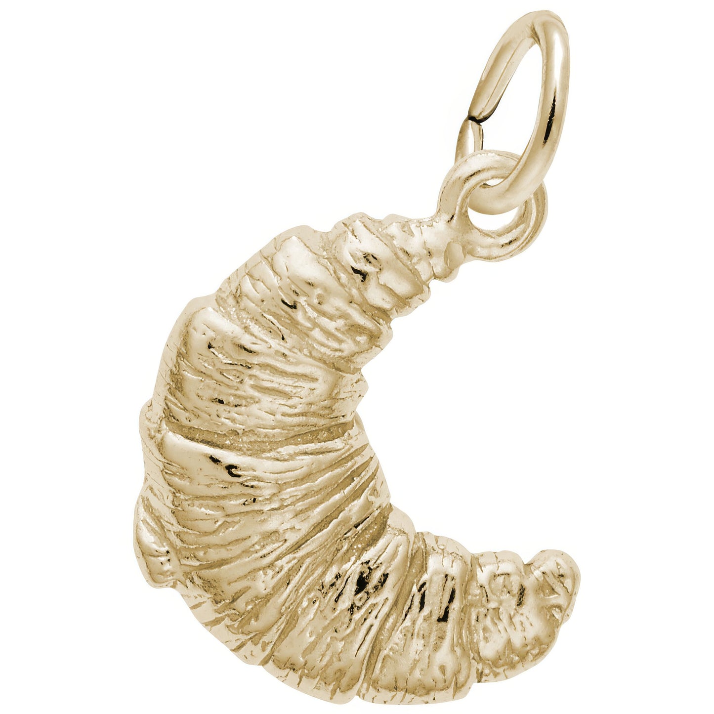 Croissant Charm - Metal - Sterling Silver