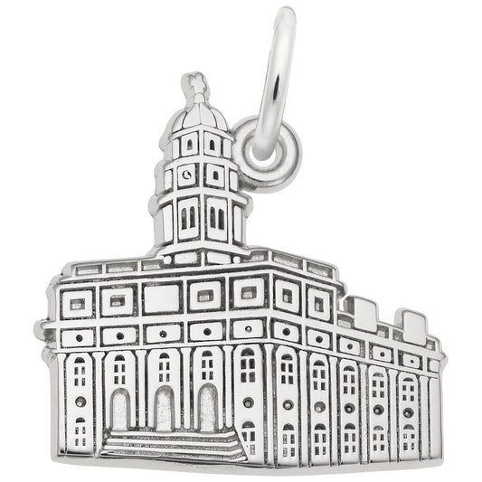 South Carolina Temple Charm - Metal - Sterling Silver