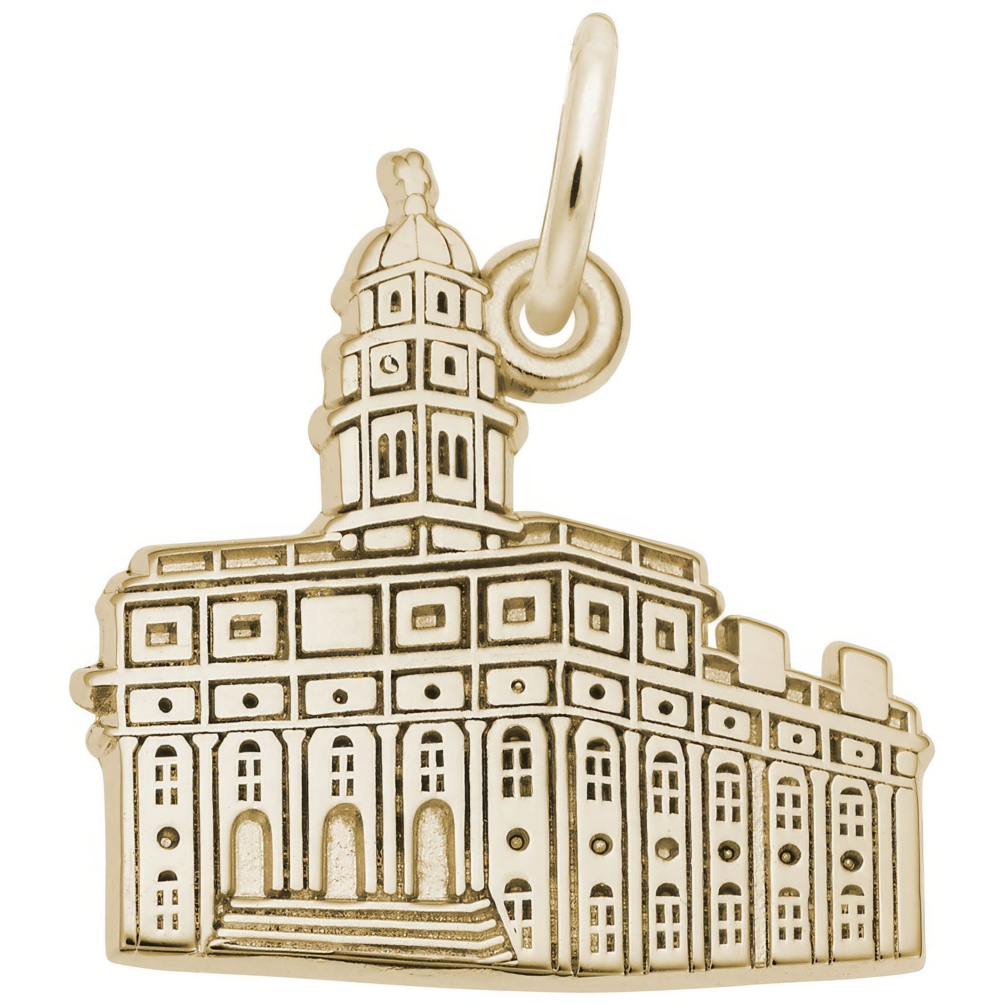 South Carolina Temple Charm - Metal - Sterling Silver