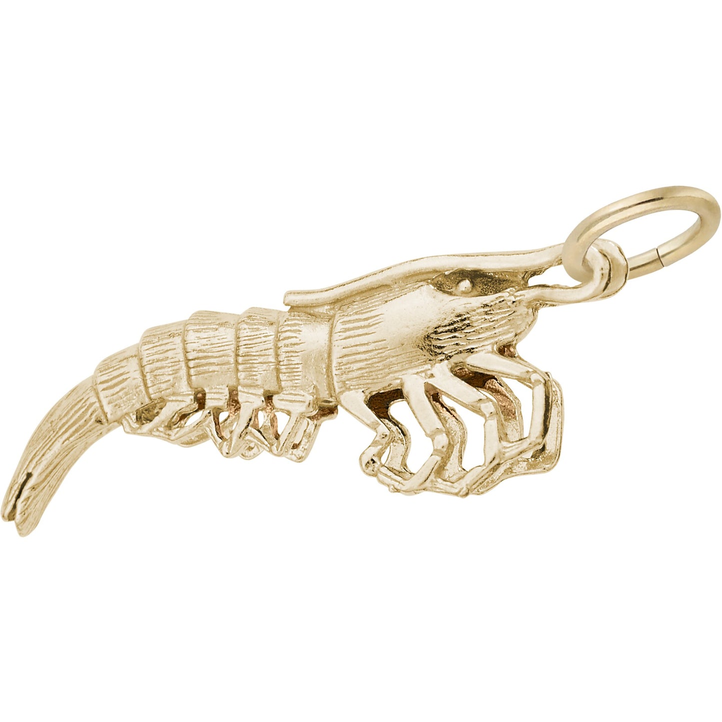 Shrimp Charm - Metal - Sterling Silver