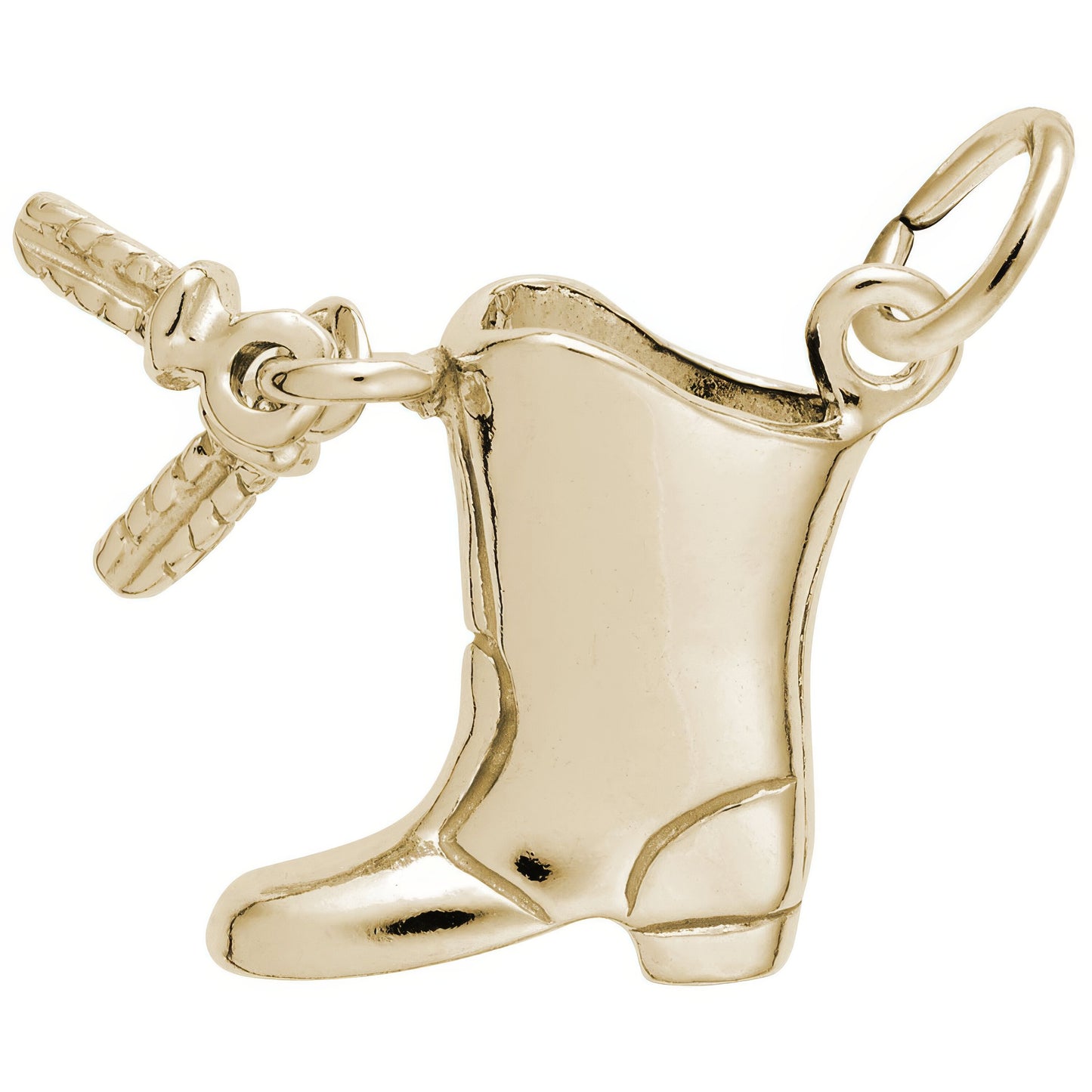 Drill Team Boot Charm - Metal - Sterling Silver