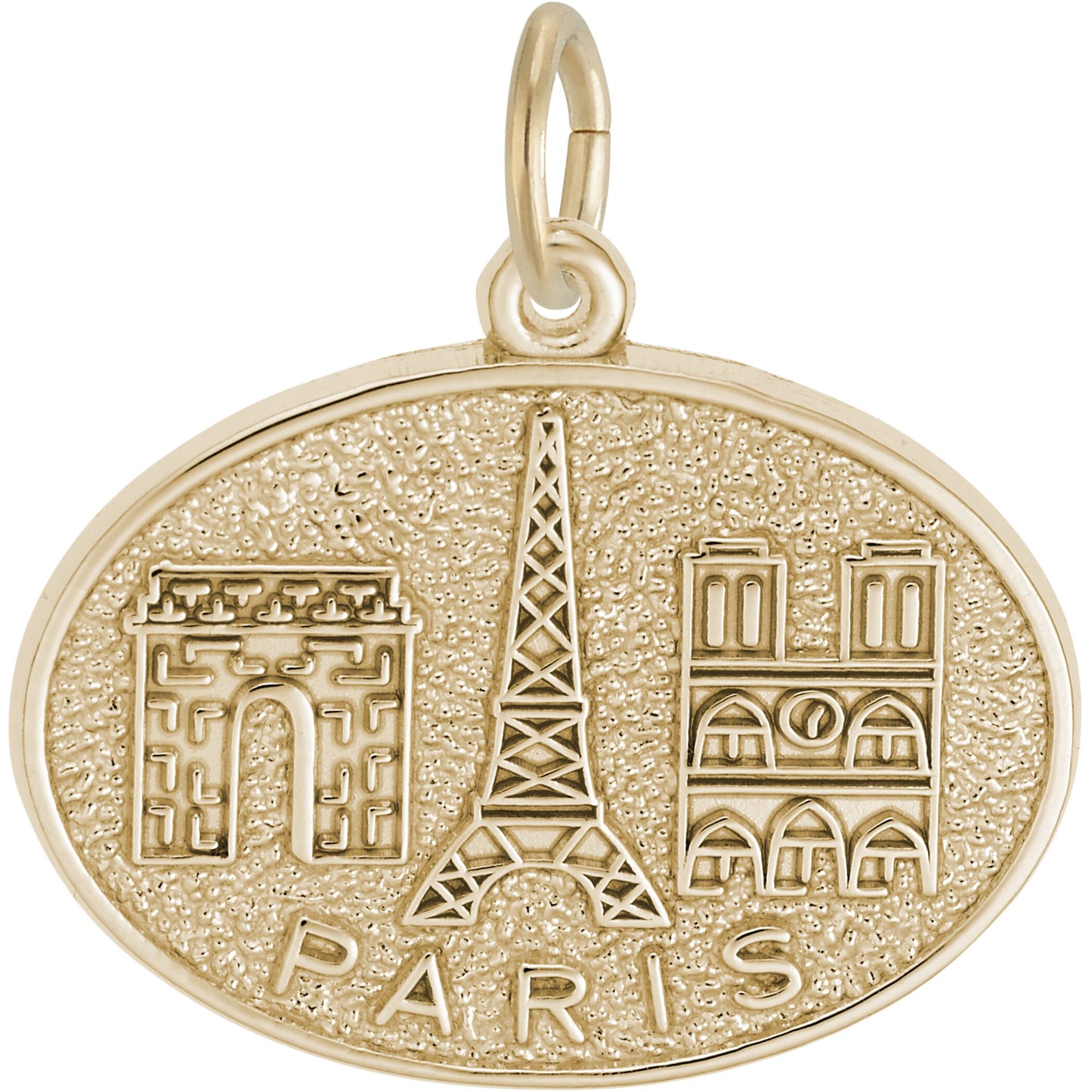 Paris Monuments Charm - Metal - Sterling Silver