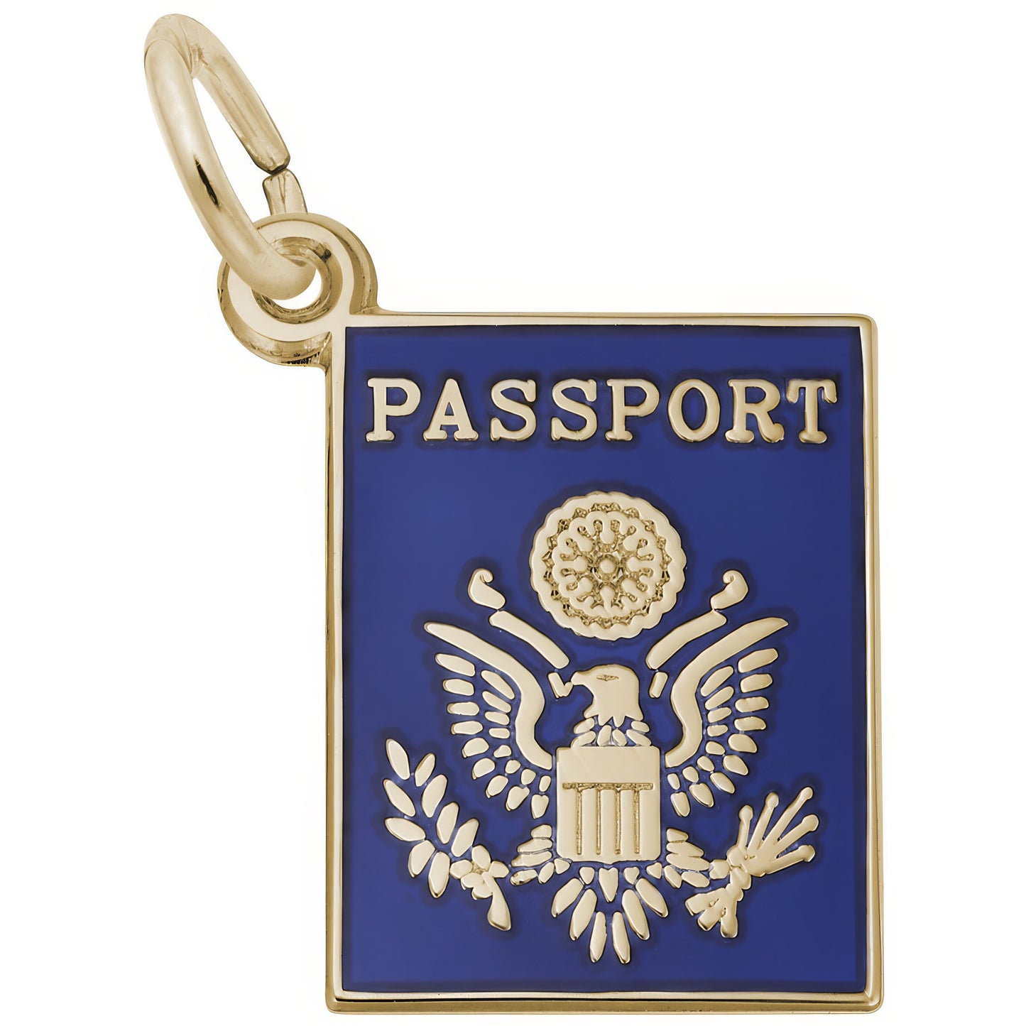 Sterling Silver United States Passport Charm