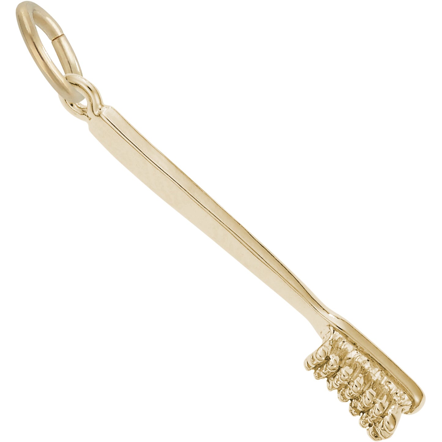 Toothbrush Charm - Metal - Sterling Silver