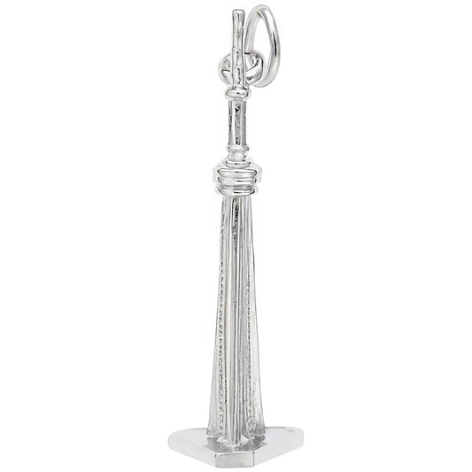 CN Tower Charm - Metal - Sterling Silver