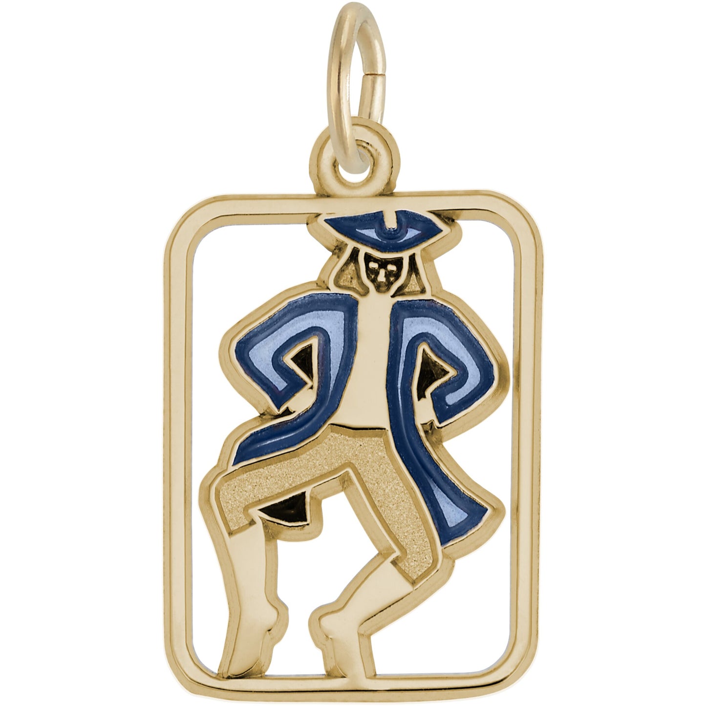 Ten Lords A Leaping Charm w/Blue Enamel - Metal - Sterling Silver