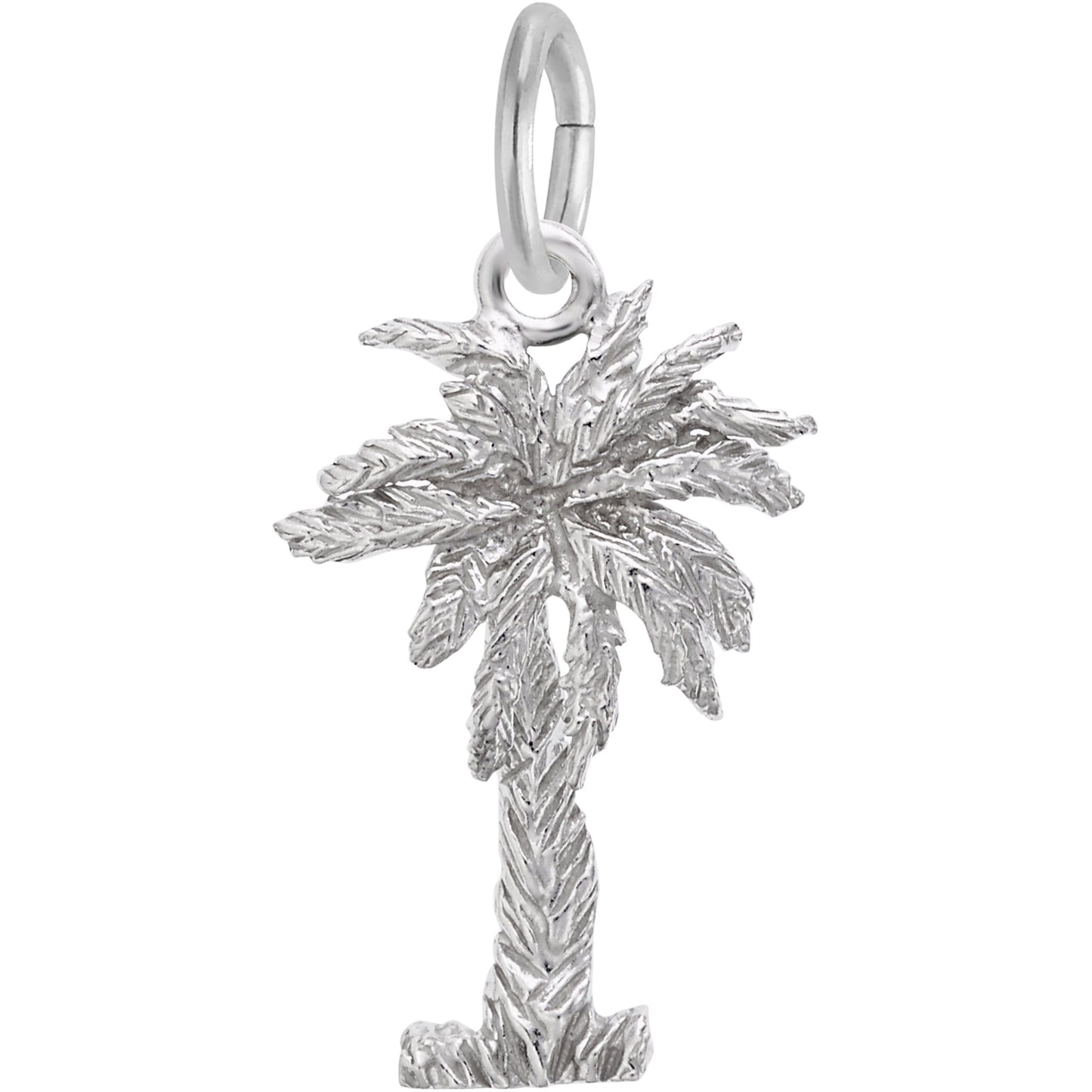 Palmetto 3D Charm - Metal - Sterling Silver