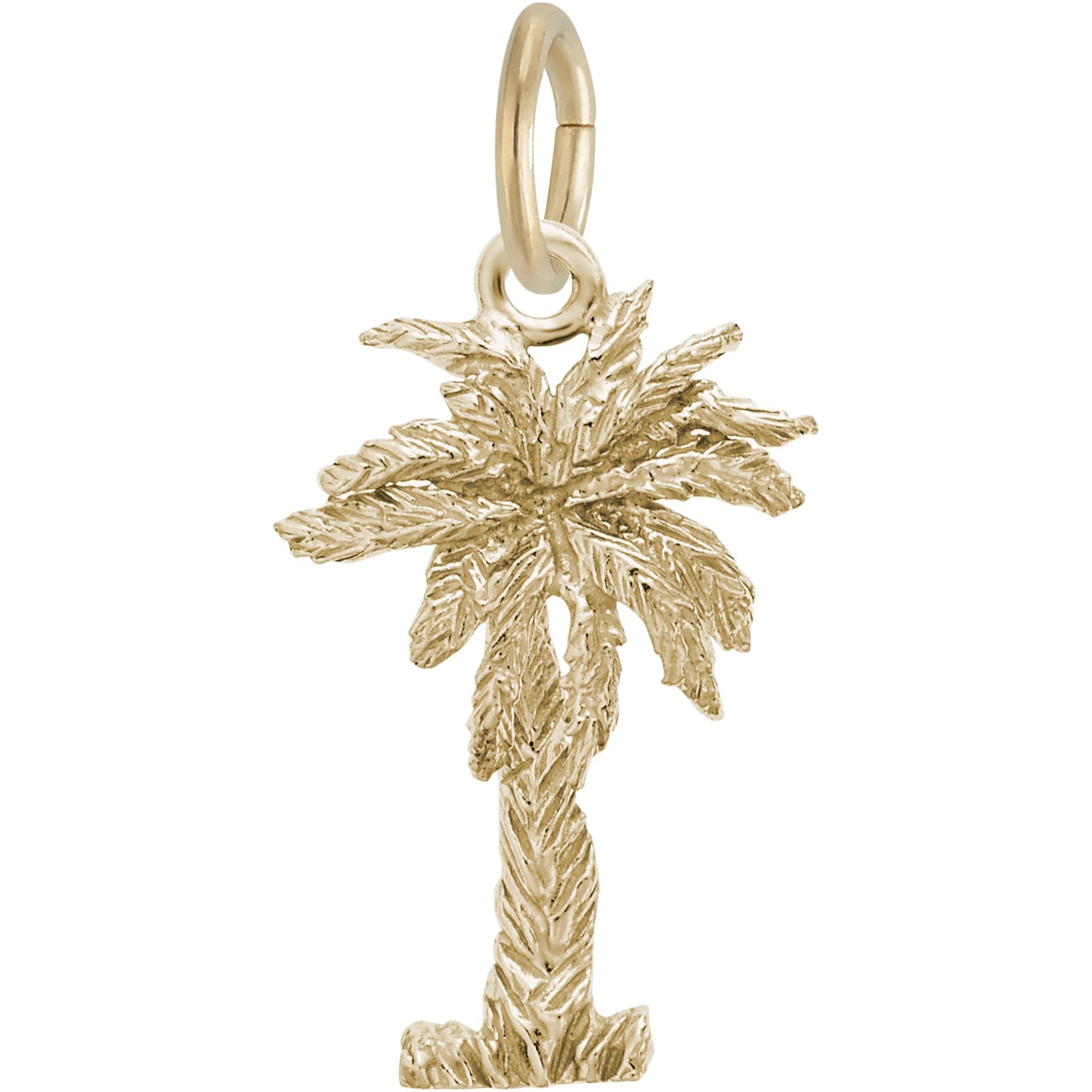 Palmetto 3D Charm - Metal - Sterling Silver