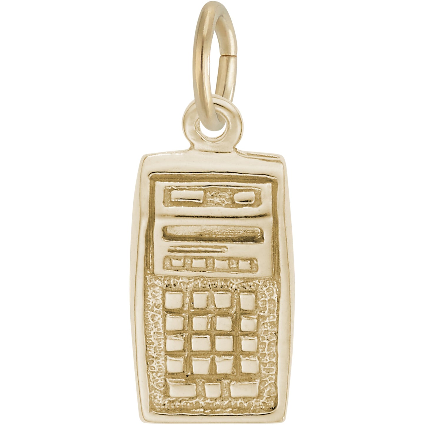 Calculator Charm - Metal - Sterling Silver