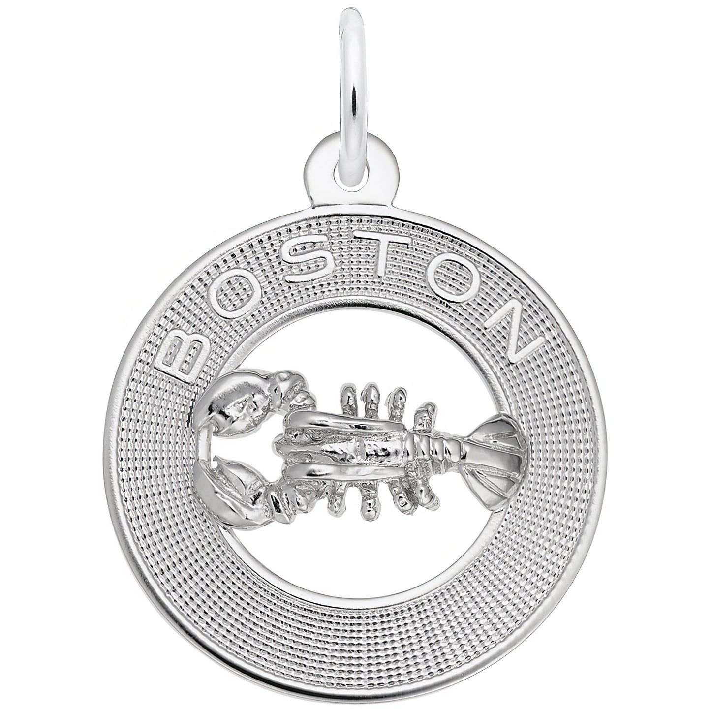 Boston Lobster Ring Charm - Metal - Sterling Silver