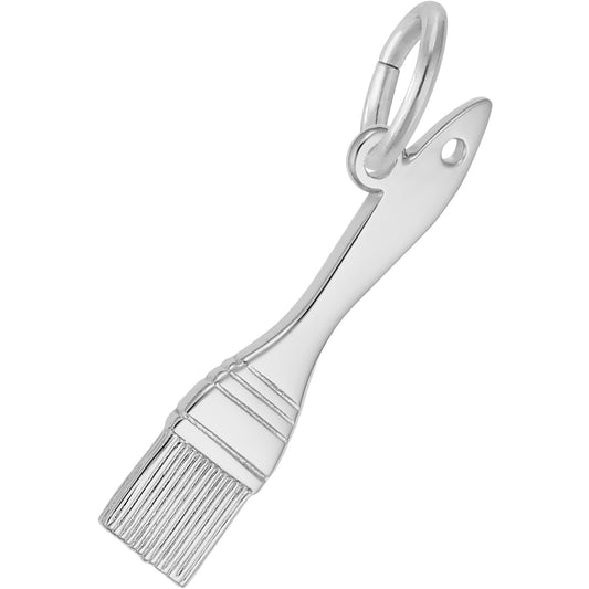 Paintbrush Charm - Metal - Sterling Silver