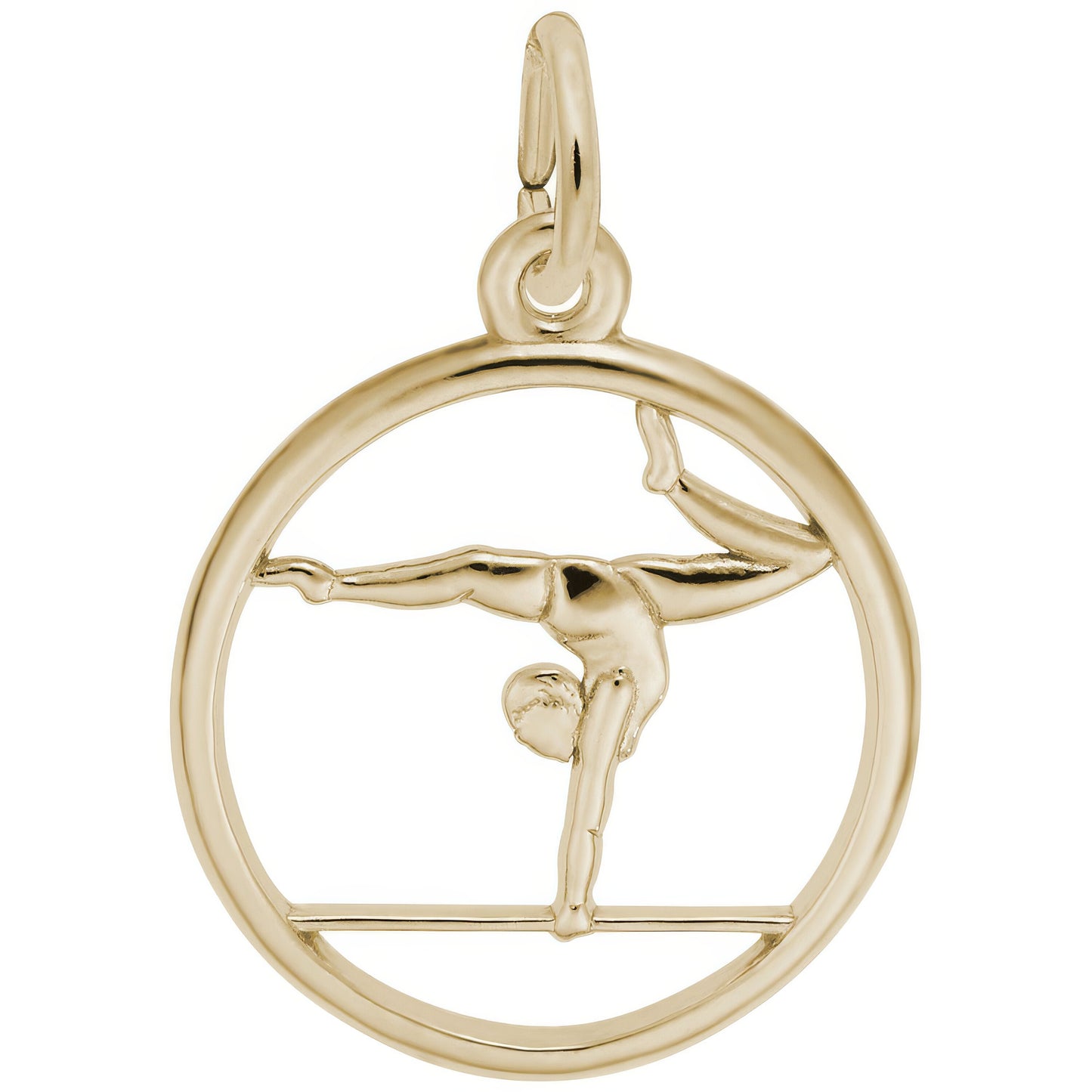 Sterling Silver Gymnast on Balance Beam Charm
