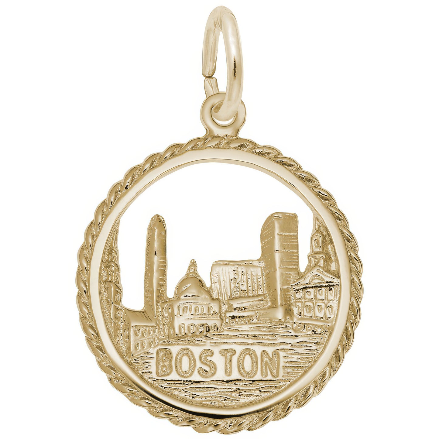 Sterling Silver Boston Skyline Charm