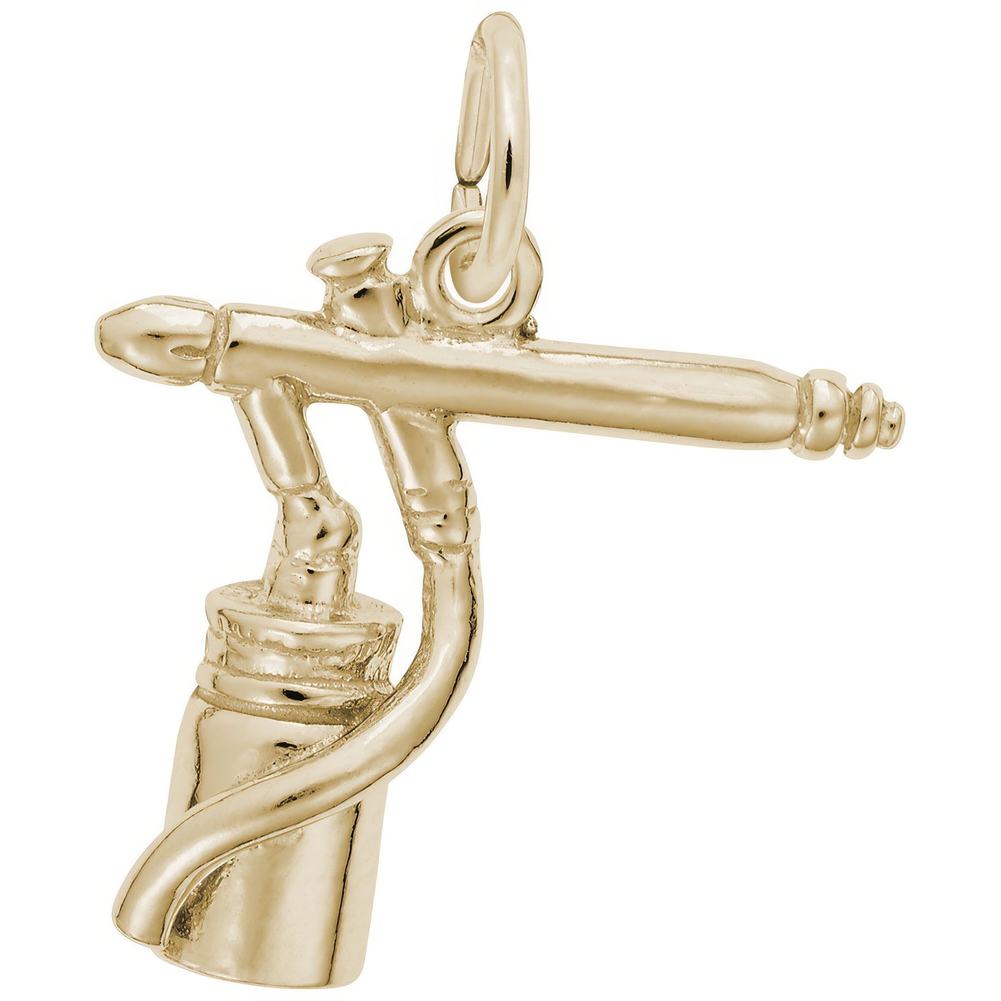 Airbrush Charm - Metal - Sterling Silver
