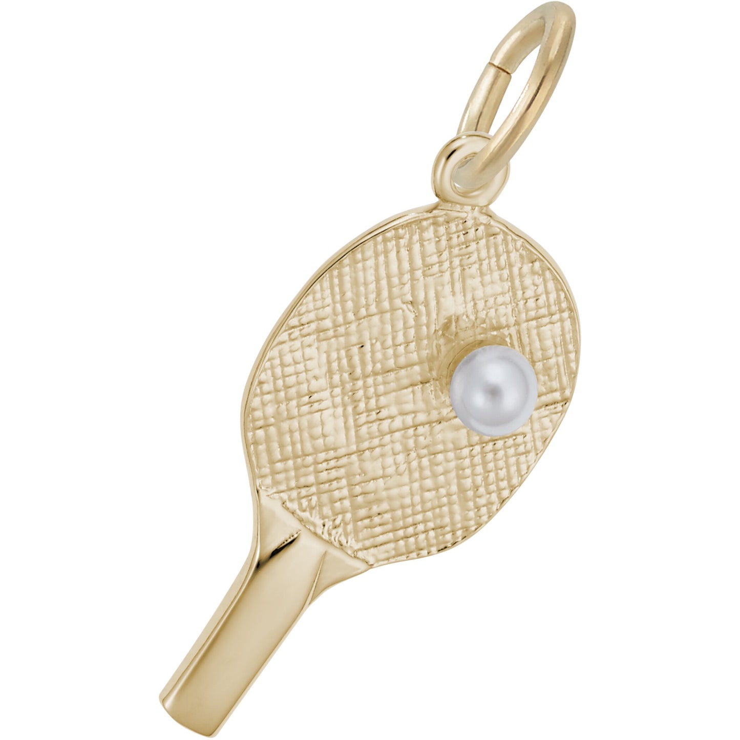 Sterling Silver Ping Pong Charm - 21mm x 12mm