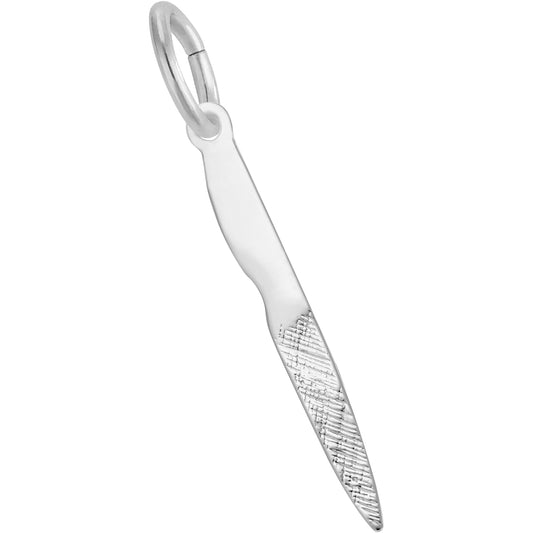 Nail File Charm - Metal - Sterling Silver