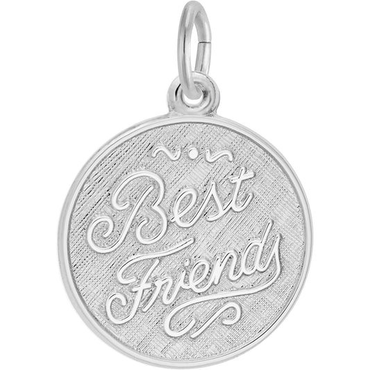 Best Friends Charm - Metal - Sterling Silver