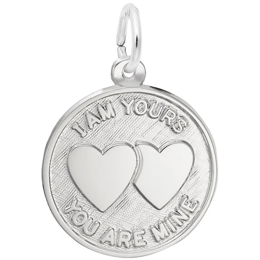 I Am Yours Charm - Metal - Sterling Silver