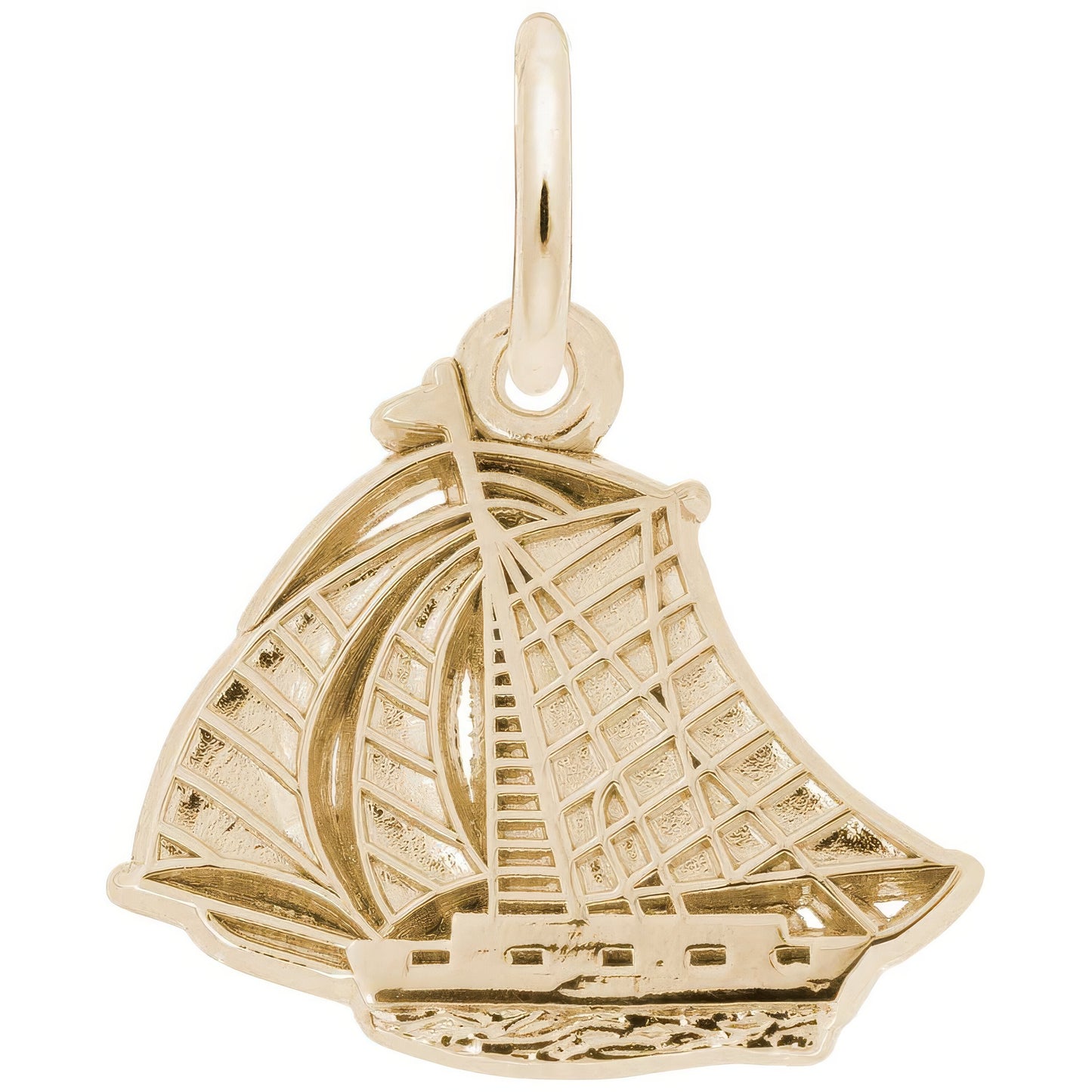 Sailboat Charm, Sterling Silver