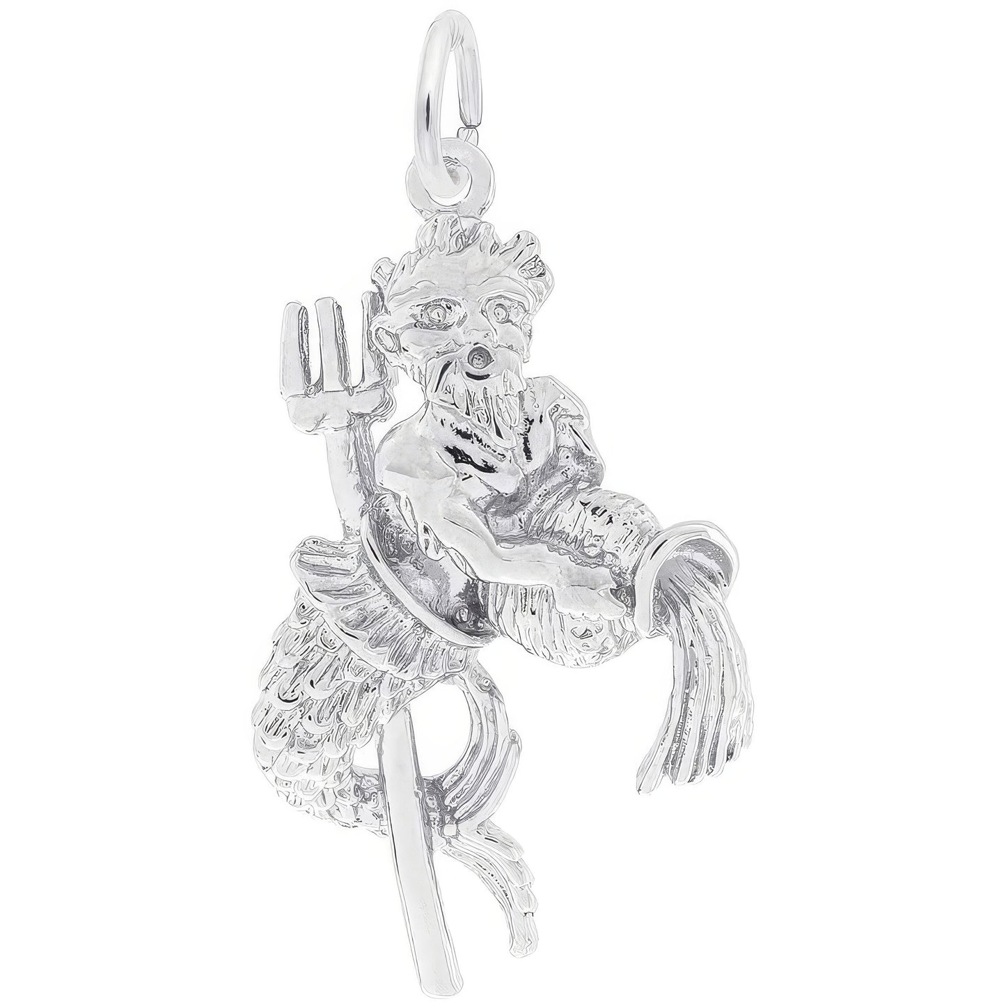 Aquarius Charm, Sterling Silver