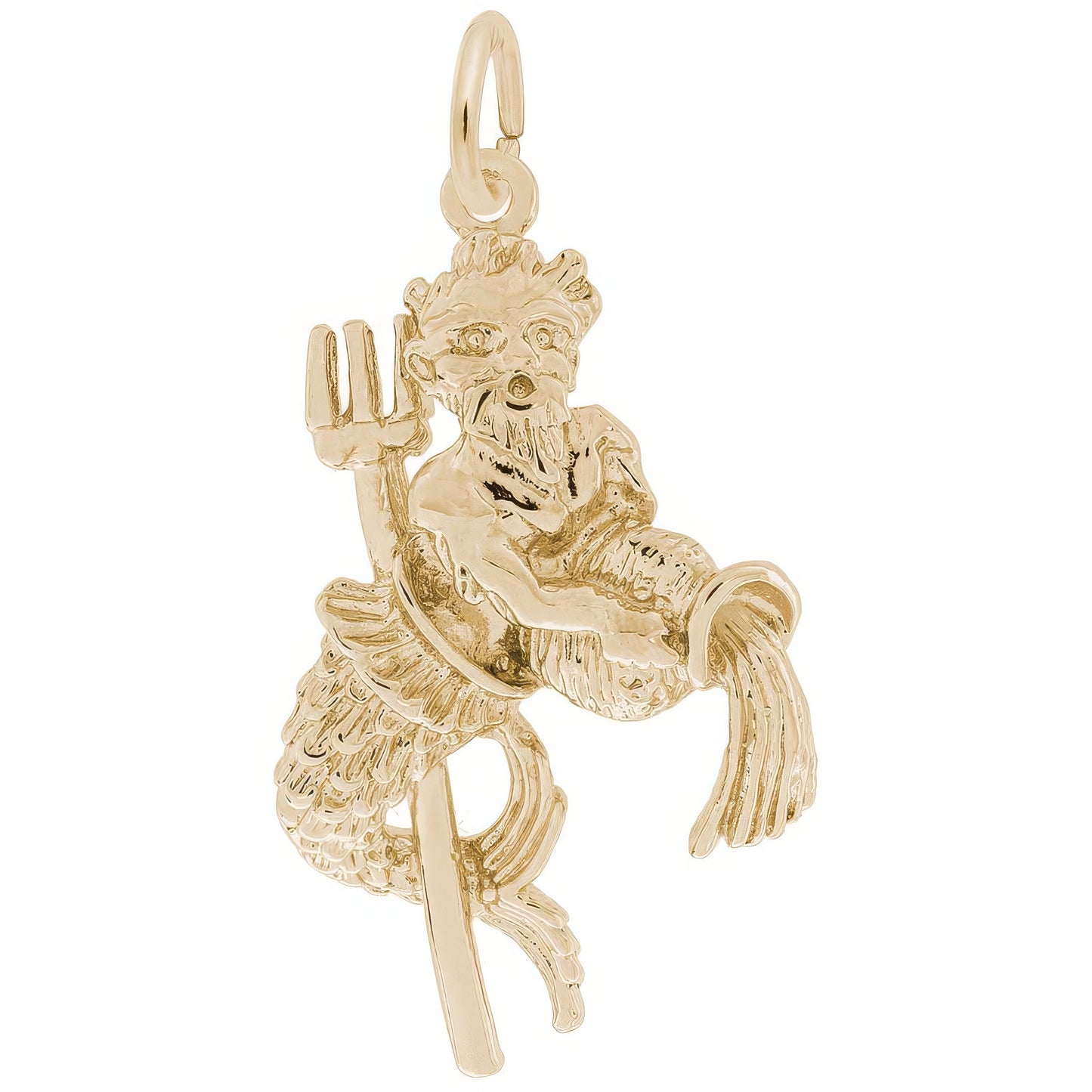 Aquarius Charm, Sterling Silver
