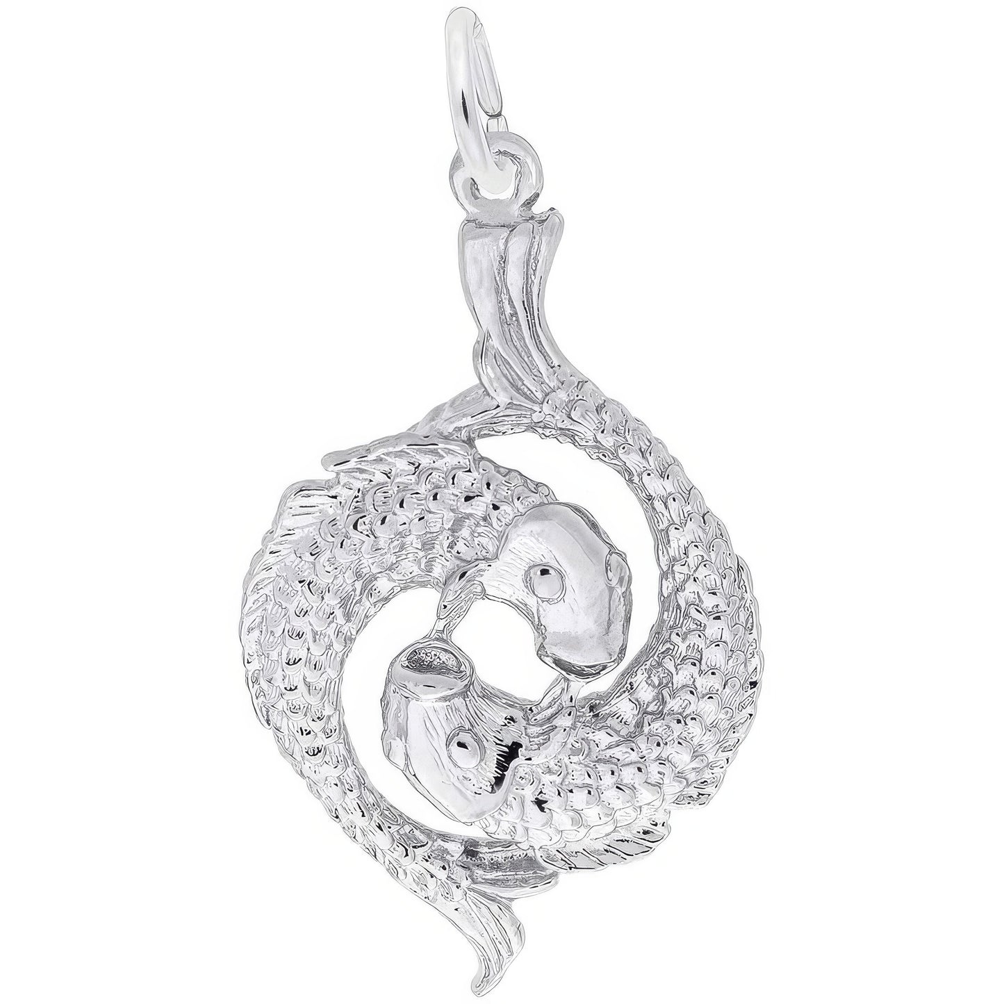 Pisces Charm, Sterling Silver