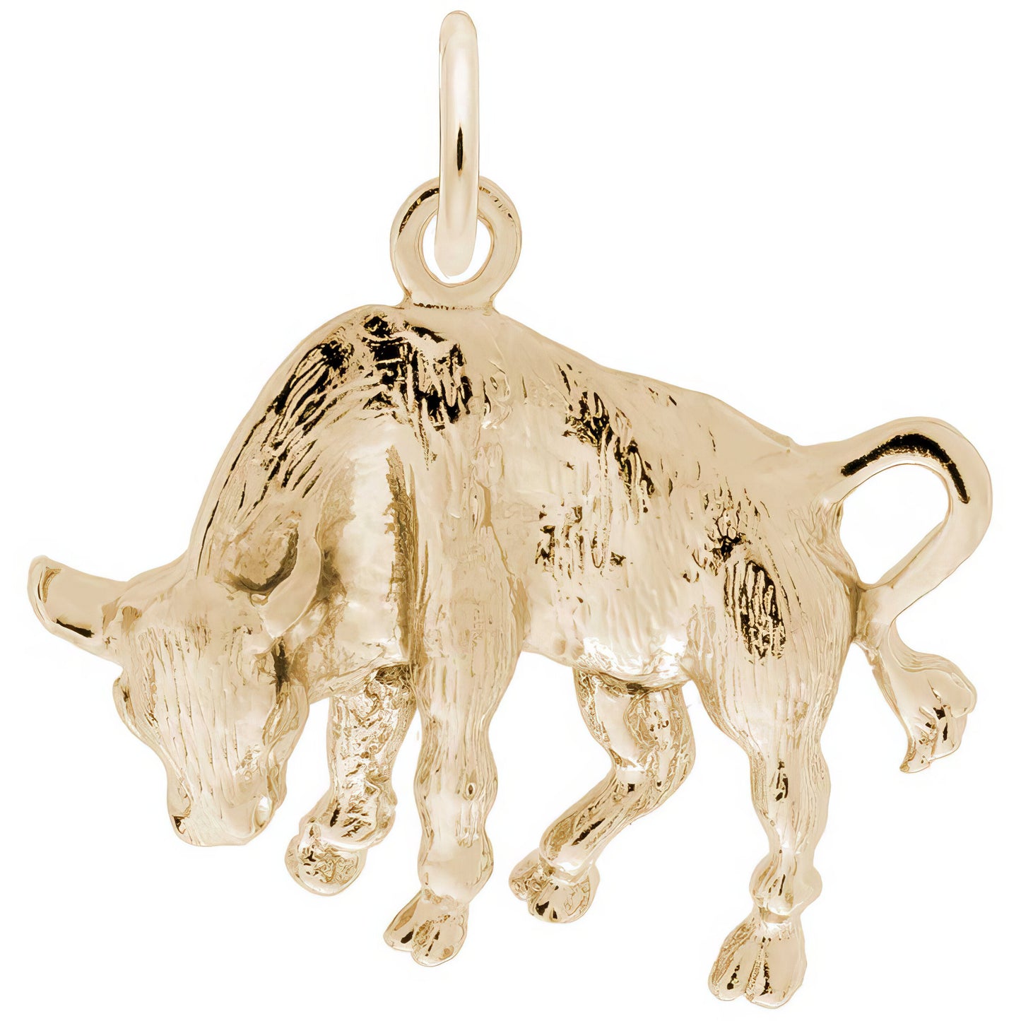 Taurus Charm, Sterling Silver